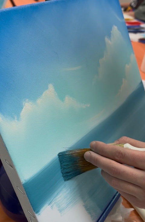 Bob Ross-Inspired Seascape Painting | Jul. 11