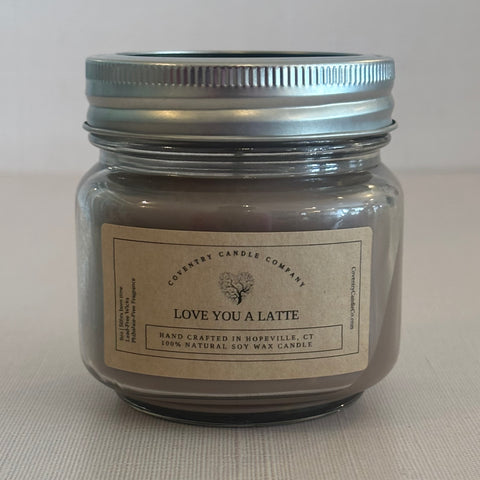 Love You a Latte 8oz soy candle