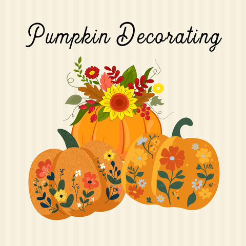Dried Flower Pumpkin Decorating, 10/5